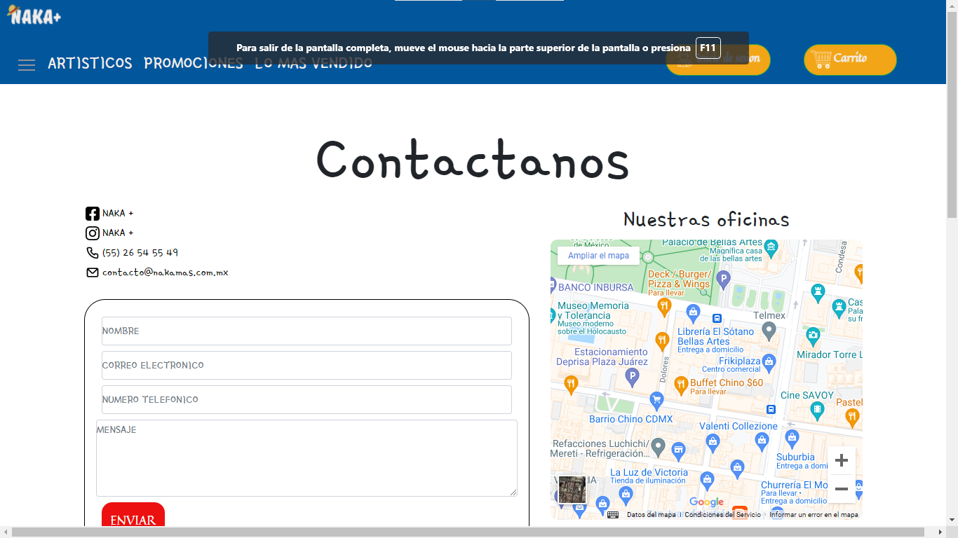 fragmento de pagina